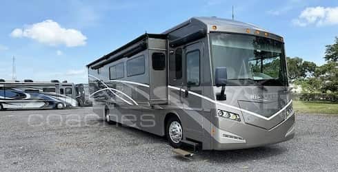 RV Rental: Winnebago Forza - exterior view with slides extended and entryway