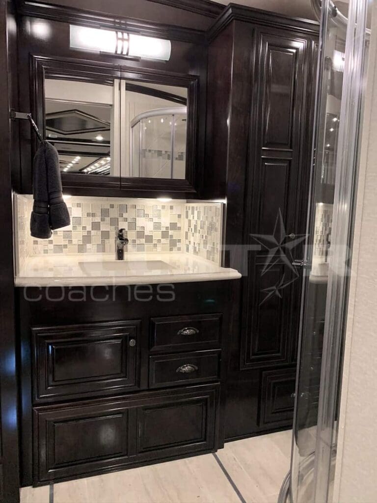 RV Rental: Newmar Dutch Star Interior -Bathroom Sink