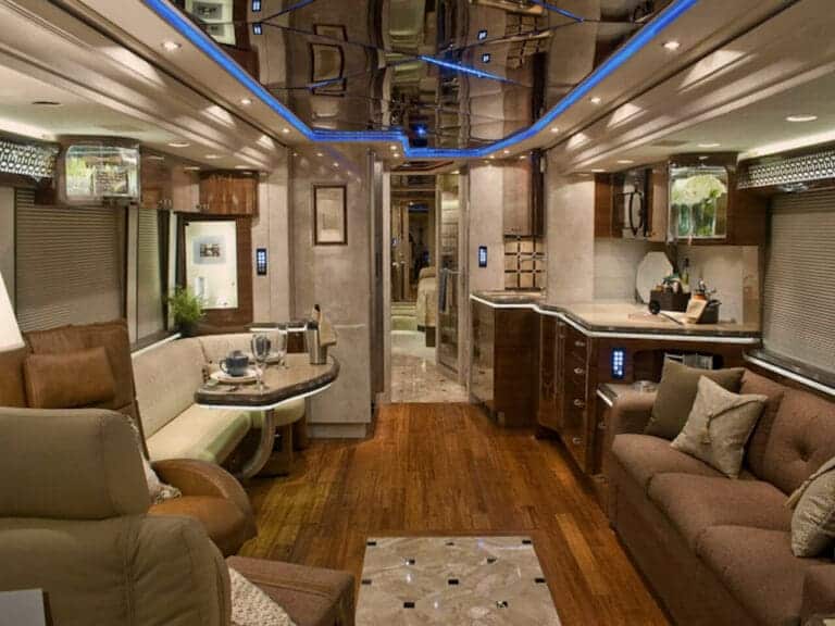 Interior of a motorhome