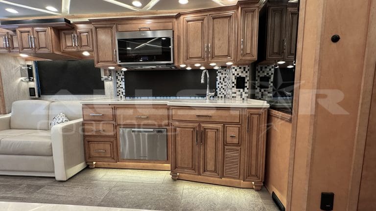 RV Rental: 41' Mountain Aire by Newmar, interior kitchen 1