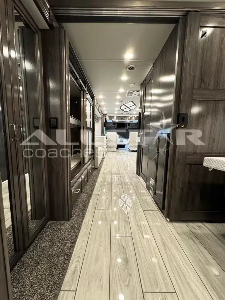 RV Rental: 40' Endeavor by Holiday Rambler - interior - hallway