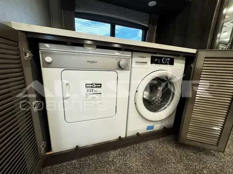 RV Rental: 40' Endeavor by Holiday Rambler - interior - washer/dryer